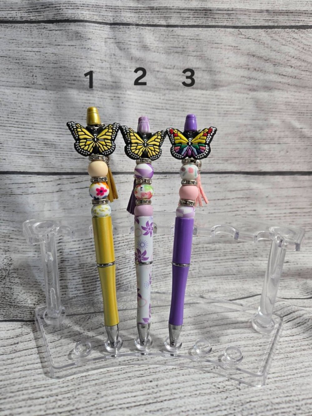 Butterfly Beaded Pens(Read Description)